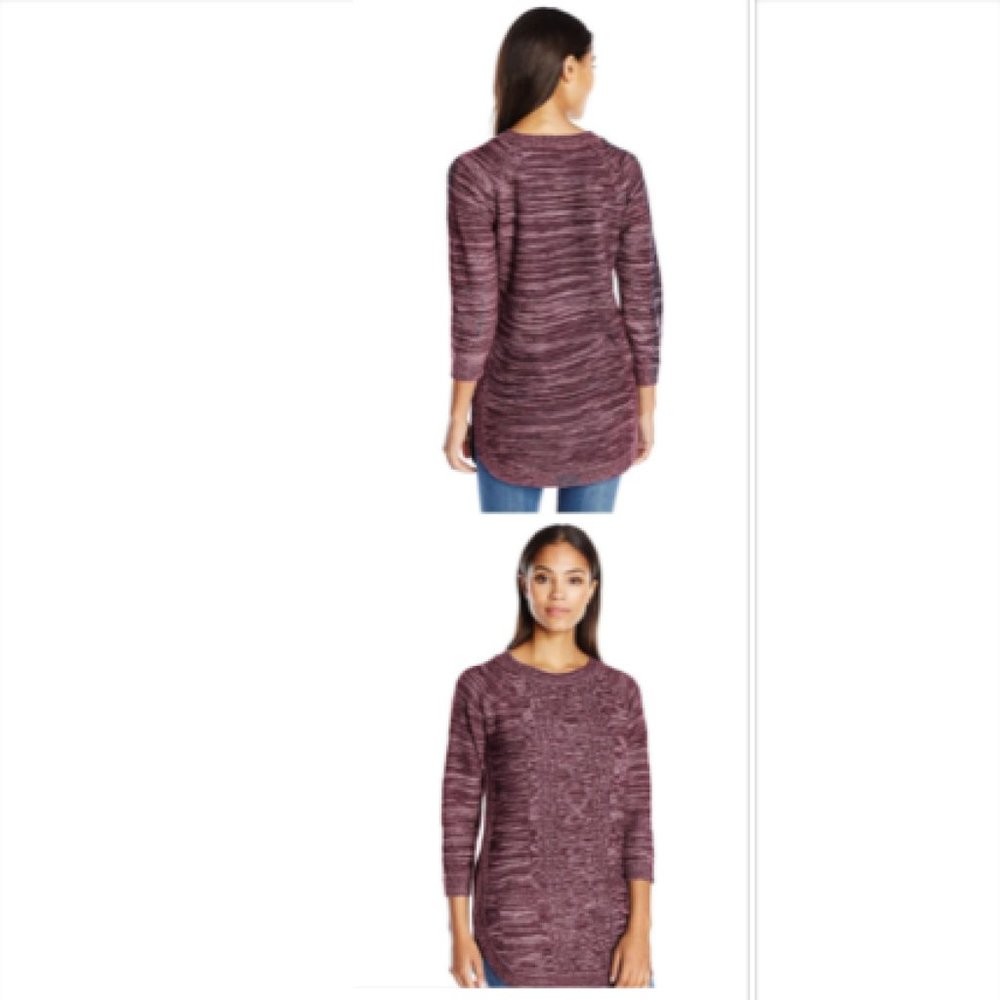 Jason Maxwell Shirtail Pullover Tunic Sweater - Picture 2 of 2